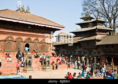 Durbar Square (Basantapur ; Hanuman Dhoka) à Katmandou Népal; Banque D'Images
