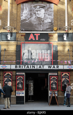 Le Winston Churchill's Britain at War Museum Expérience près de London Bridge, Londres, Royaume-Uni. Banque D'Images