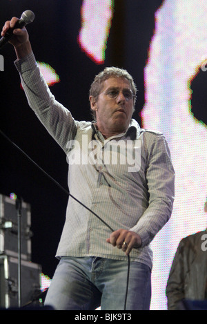 ROGER DALTREY VIVRE 8 HYDE PARK Londres Angleterre 02 Juillet 2005 Banque D'Images