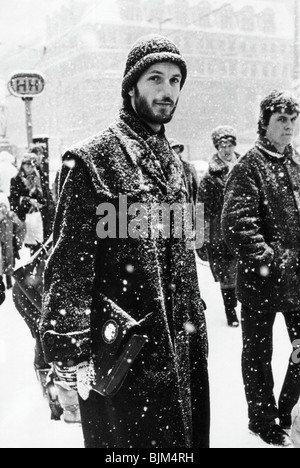 L'hiver à Leipzig, Allemagne de l'Est, l'Europe, vers 1987 Banque D'Images