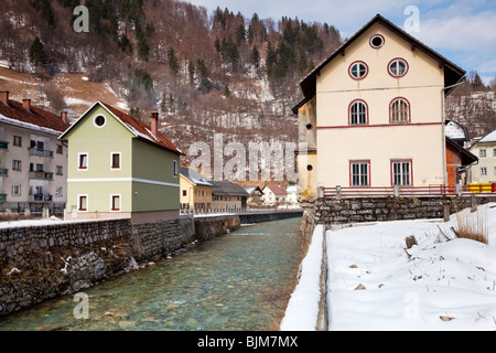 Zelezniki, Alpes slovènes Banque D'Images