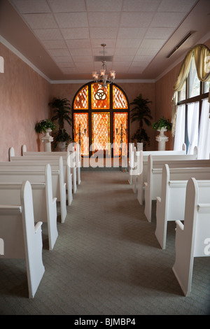 St Augustine, FL - Jan 2009 - Amore Wedding Chapel en bâtiment Lightner à Saint Augustine, Floride Banque D'Images