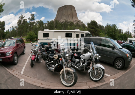 Devils Tower National Monument, Wyoming, USA Banque D'Images