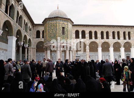 Au Conseil du Trésor Mosquée Omayyad à Damas, en Syrie. Banque D'Images