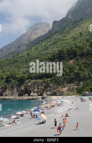 L'Italie, la Basilicate, cvoast près de Maratea, plage près de Catania Banque D'Images