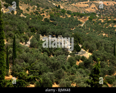 Ancient Delphi Mont Parnasse Grèce Sterea Ellada Banque D'Images