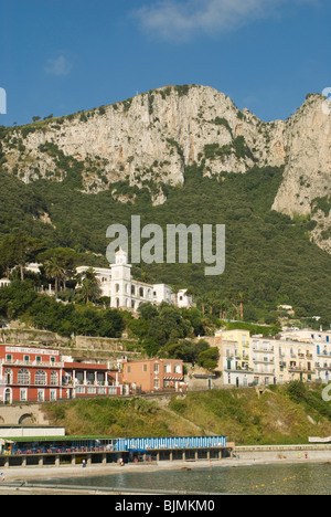 Italien, Kampanien, Insel Capri, Marina Grande, Berg | Italie, Campanie, à l'île de Capri, Marina Grande, rocky hill Banque D'Images