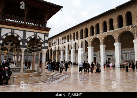 La mosquée Omeyyade de Damas, en Syrie. Banque D'Images