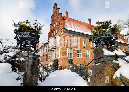 Le château Bergedorfer en hiver à Bergedorf, Hambourg, Allemagne, Europe Banque D'Images