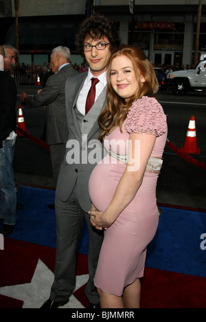 ANDY SAMBERG & ISLA FISHER HOTROD LOS ANGELES PREMIERE GRAUMANS CHINESE HOLLYWOOD LOS ANGELES USA 26 Juillet 2007 Banque D'Images