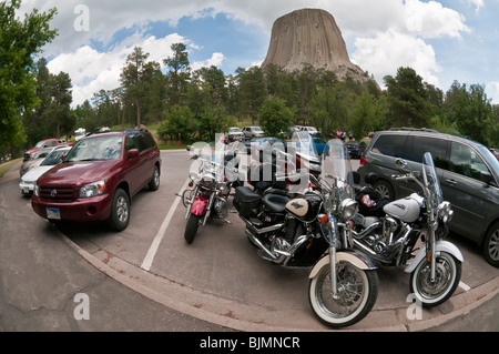 Devils Tower National Monument, Wyoming, USA Banque D'Images