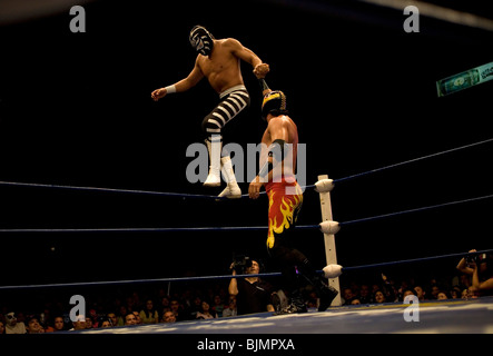 Un rendement d'lutteurs Lucha Libre événement dans Arena Mexico, Mexico City Banque D'Images