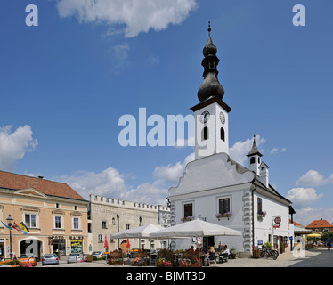 Schranne ancienne mairie, place principale de Gmuend, région de Waldviertel, Basse Autriche, Autriche, Europe Banque D'Images