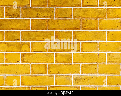 Détail de mur de brique jaune Banque D'Images