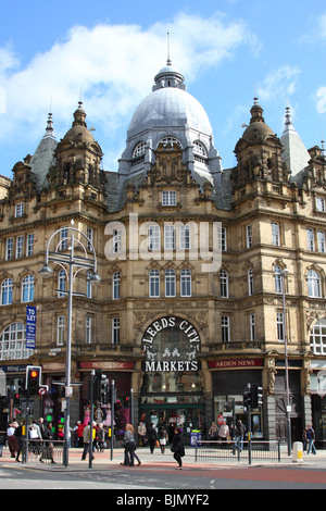 Kirkgate Market Leeds, Leeds, Angleterre, Royaume-Uni Banque D'Images