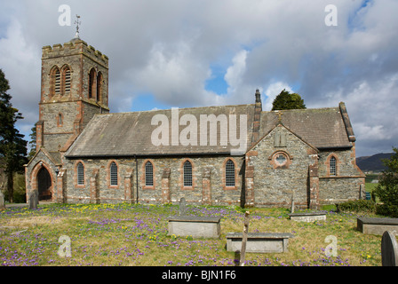 St Luke's Church, Lowick, Parc National de Lake District, Cumbria, Angleterre, Royaume-Uni Banque D'Images