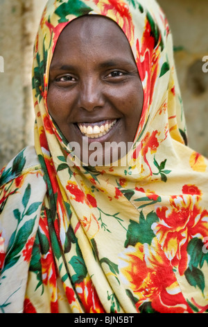 Femme, Massawa, l'Érythrée Banque D'Images