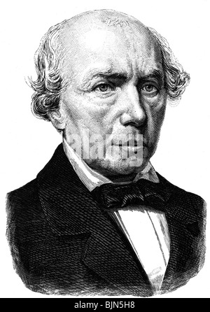 Uhland, Johann Ludwig, 26.4.1787 - 13.11.1862, auteur / écrivain allemand, portrait, gravure, XIXe siècle, Banque D'Images