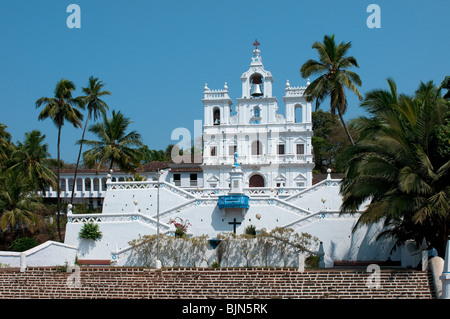 Église Notre Dame de l'Immaculée Conception, Panaji, Goa, Inde Banque D'Images