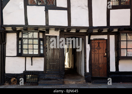 16ton siècle Tudor cottages Henley on Thames avec connexions à Henry le huitième et Anne Boleyn Banque D'Images