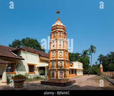 Temple Hindou, Candolim, Goa, Inde Banque D'Images