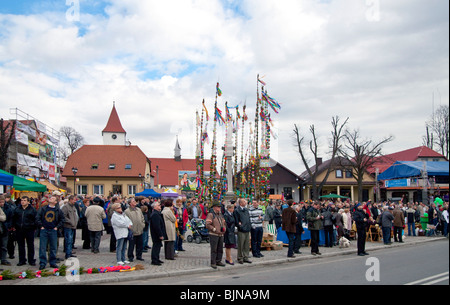 Dimanche de Pâques Concours Palm à Lipnica Murowana, Pologne Banque D'Images