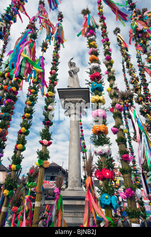 Dimanche de Pâques Concours Palm à Lipnica Murowana, Pologne Banque D'Images