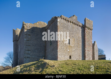 Weobley Castle ruins sur la péninsule de Gower, dans le sud du Pays de Galles, Royaume-Uni Banque D'Images