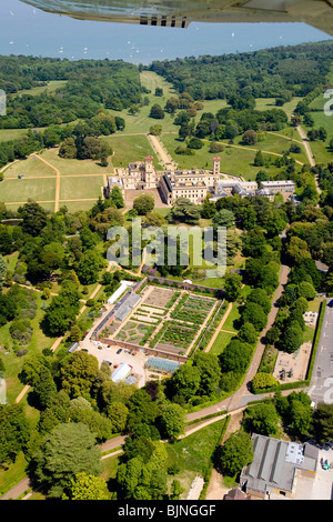 Jardin clos, aérienne, Osborne House, East Cowes (île de Wight, Angleterre Banque D'Images