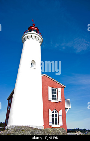 Le phare de Fisgard, Fort Rodd Hill Banque D'Images