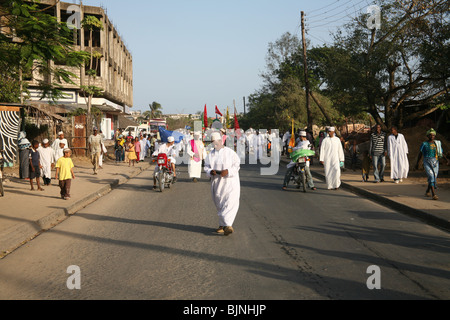 Le Maulidi festival à Malindi célèbre la naissance du Profit Mohamed Banque D'Images