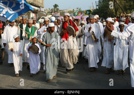 Le Maulidi festival à Malindi célèbre la naissance du Profit Mohamed Banque D'Images