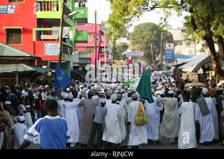 Le Maulidi festival à Malindi célèbre la naissance du Profit Mohamed Banque D'Images