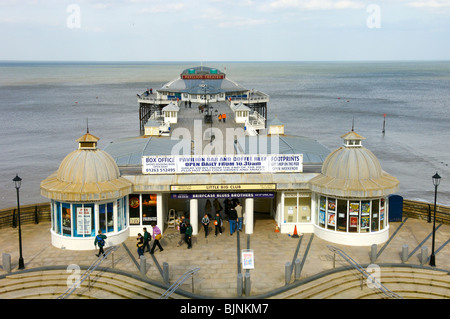 Jetée de Cromer et plage, Norfolk Banque D'Images
