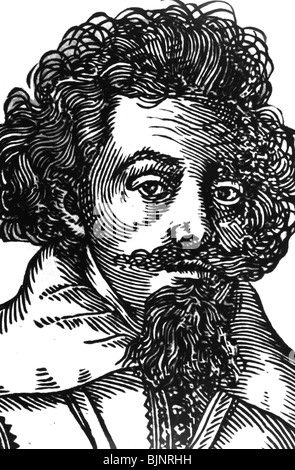 Praetorius, Michael, 15.2.1571 - 15.2.1621, compositeur allemand, portrait, Banque D'Images