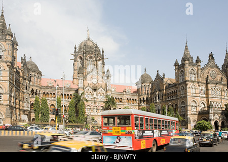 La gare Chhatrapati Shivaji Banque D'Images