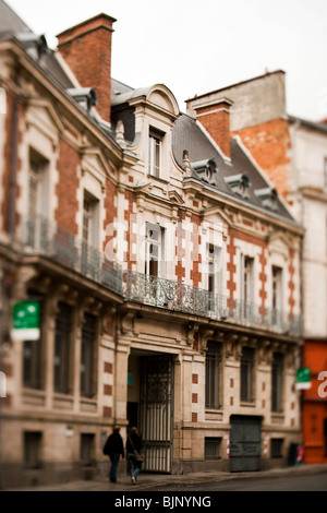 Street View de maisons européennes Banque D'Images