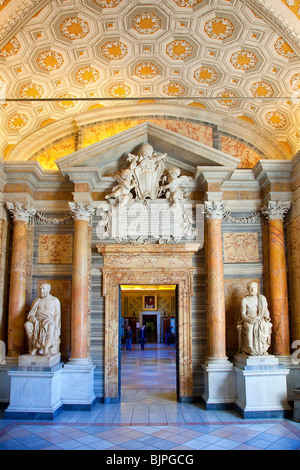 Rome, Cité du Vatican, Musées du Vatican Hall Banque D'Images