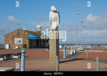 Jetée en pierre, Morecambe, Lancashire, England UK Banque D'Images