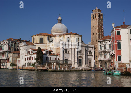 Grand Canal Venise l'église San Geremia- Banque D'Images