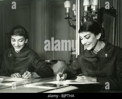 MARIA CALLAS - American-Greek soprano d'environ 1953 Banque D'Images