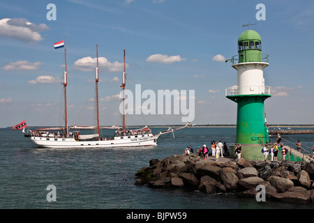 Le Hanse Sail 2008, Rostock-Warnemünde, Bavière, Allemagne, Europe Banque D'Images