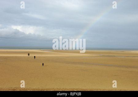 Holkham beach à Norfolk, Grande-Bretagne Banque D'Images