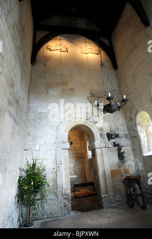 L'intérieur de l'Église saxonne de Saint-laurent à Bradford on Avon Banque D'Images