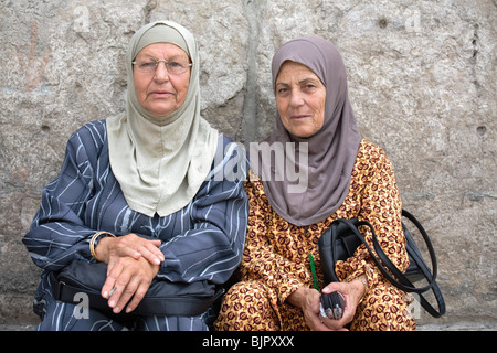 Femme en costume traditionnel Syrien, la Syrie Banque D'Images