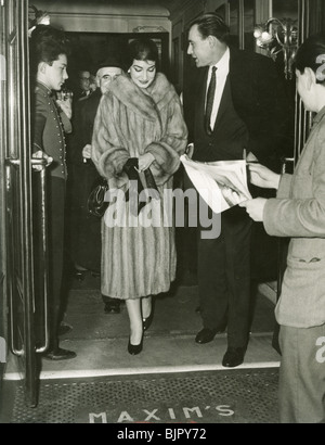 MARIA CALLAS - chanteur d'American-Greek Banque D'Images