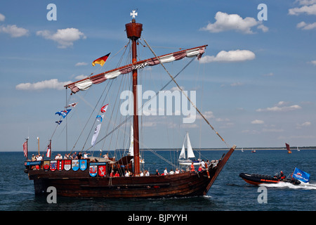 Le Hanse Sail 2008, Rostock-Warnemünde, Schleswig-Holstein, Europe Banque D'Images