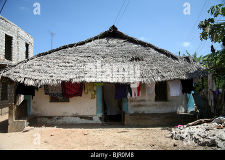 Accueil swahilies traditionnelles sur l'île de Lamu Banque D'Images