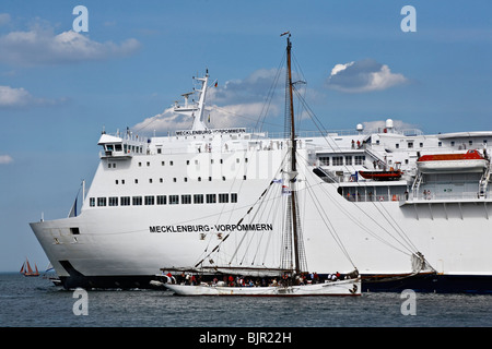 Le Hanse Sail 2008, Rostock-Warnemünde, Bavière, Allemagne, Europe Banque D'Images