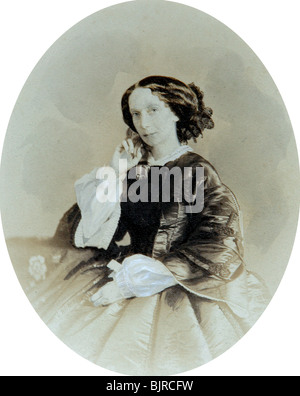 L'impératrice Maria Alexandrovna de Russie, fin des années 1850. Artiste : Andrei Deniere Banque D'Images